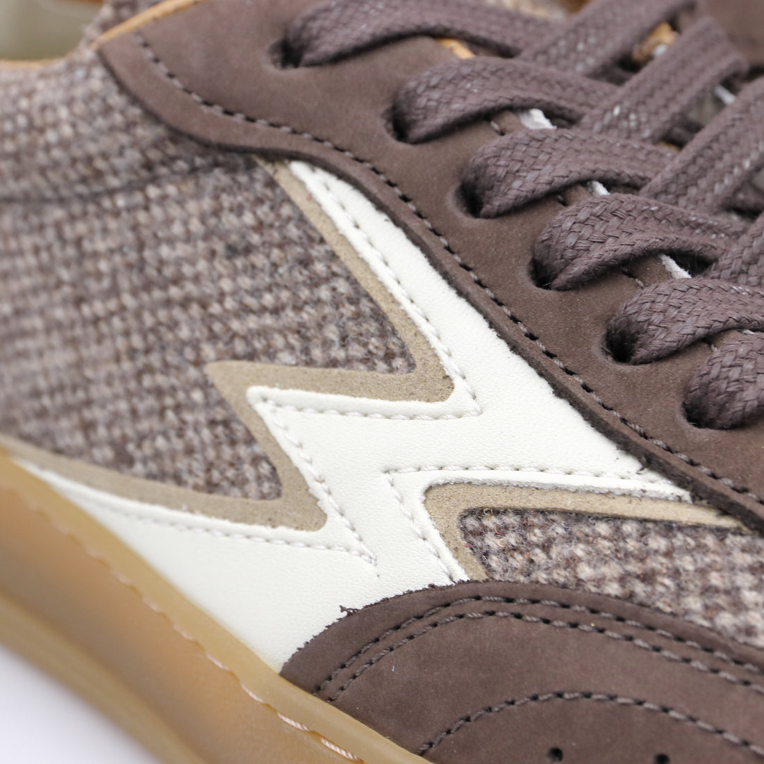 SNEAKER CLUB TWEED MARRONE donna