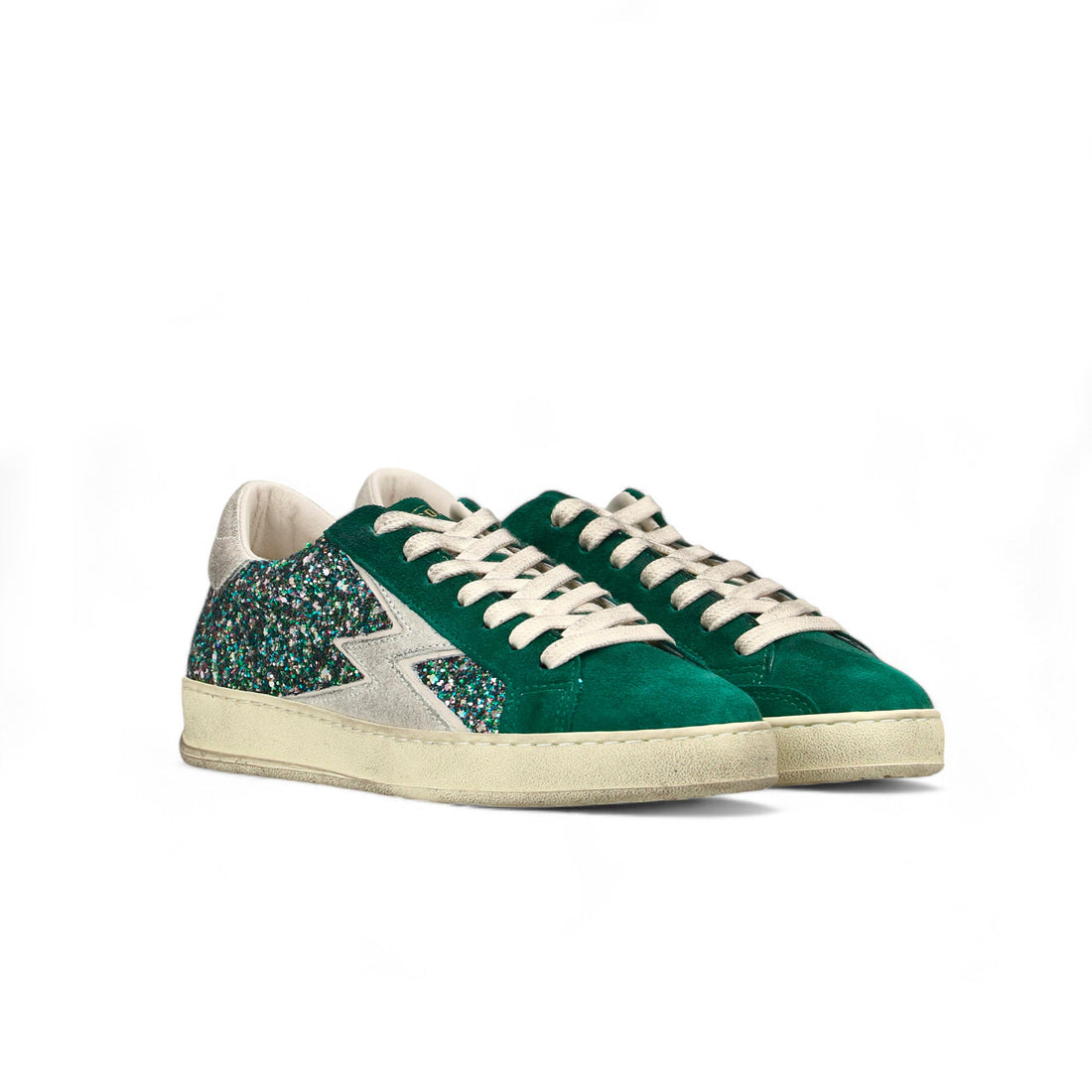 Sneaker Iconic Glitter Verde