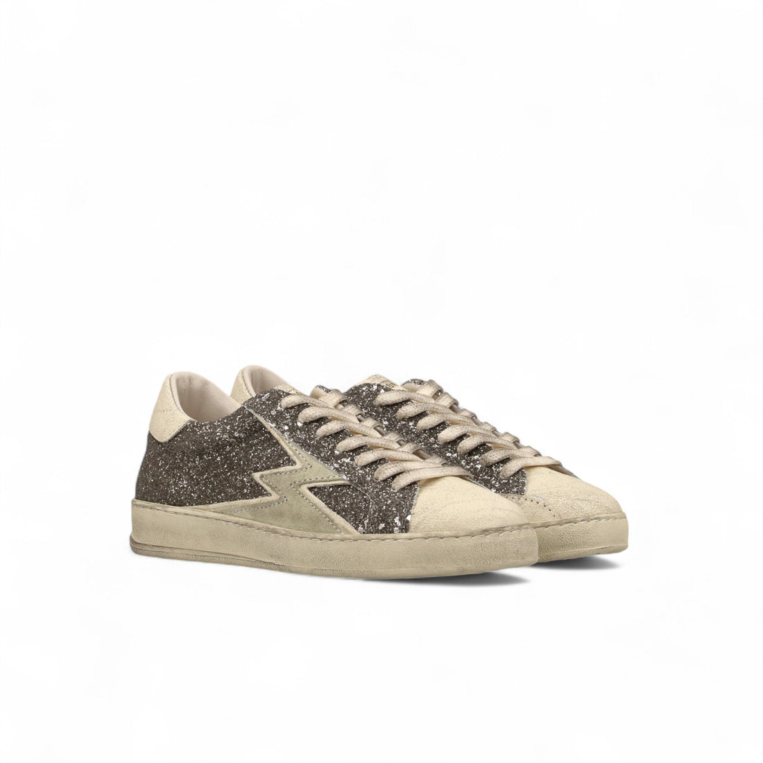 Sneaker Iconic Glitter Argento