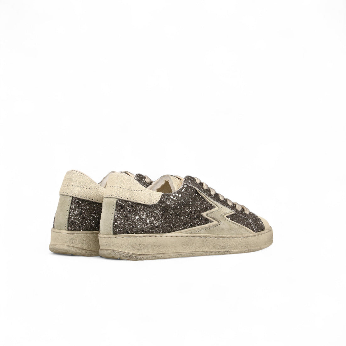 Sneaker Iconic Glitter Argento
