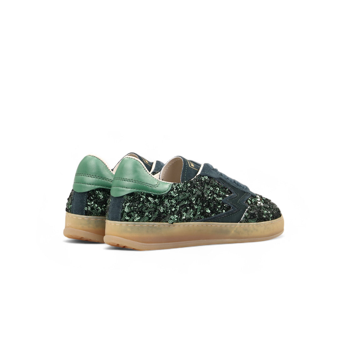 Green Sequin Club Sneakers
