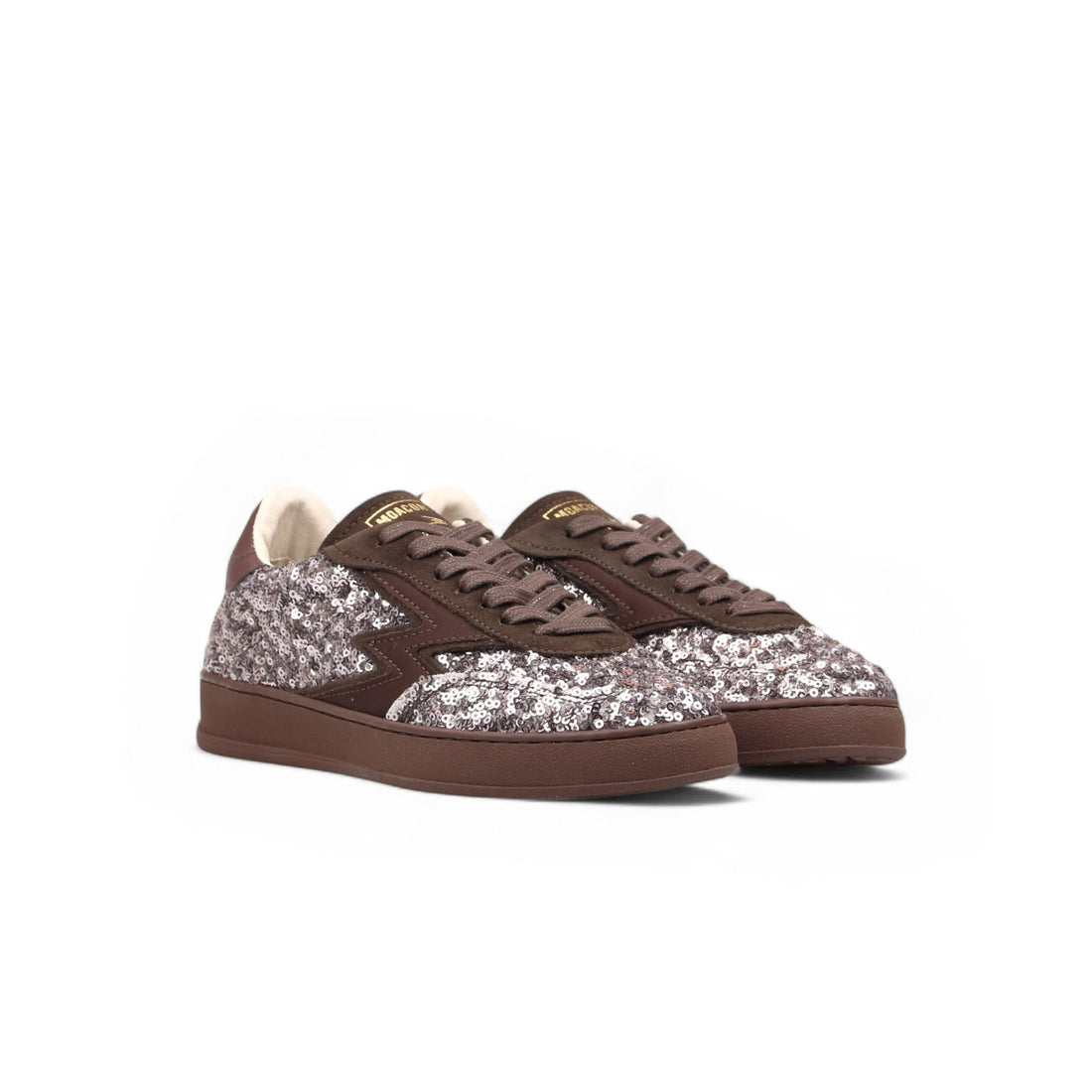 GUNMETAL SEQUIN CLUB SNEAKER