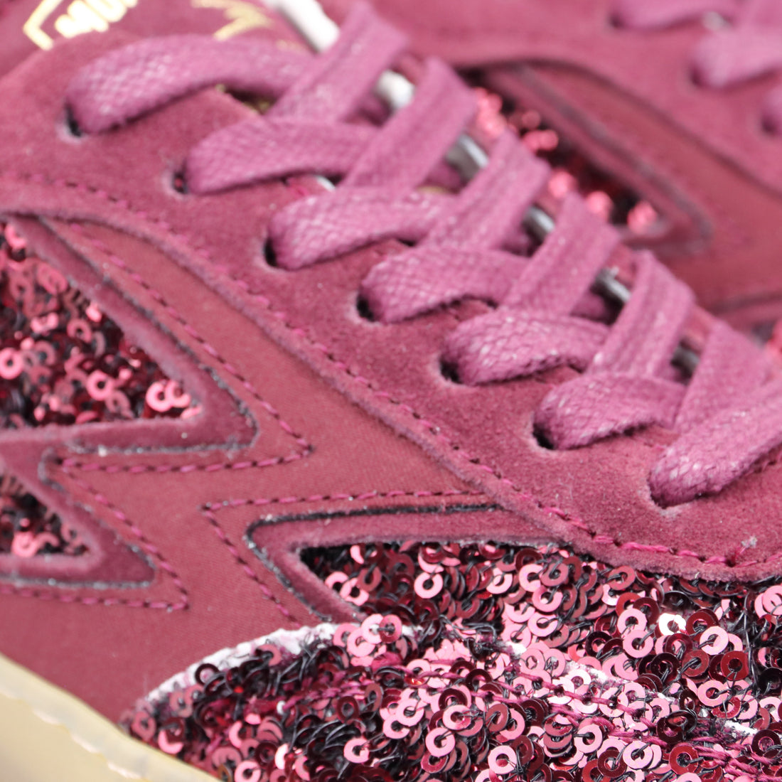 SNEAKER CLUB PAILLETTES BORDEAUX