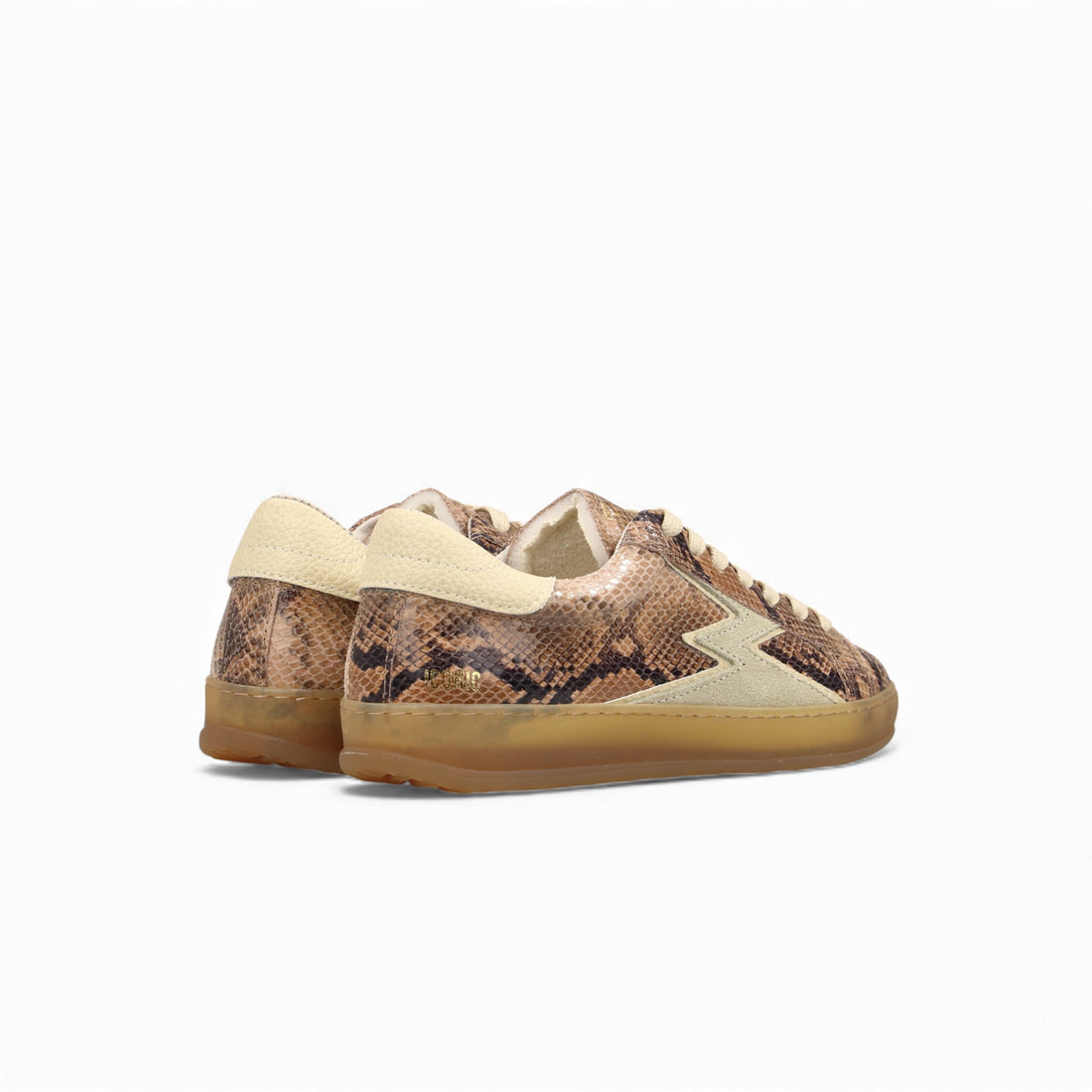 Sneaker Iconic Logo Pitone Cipria