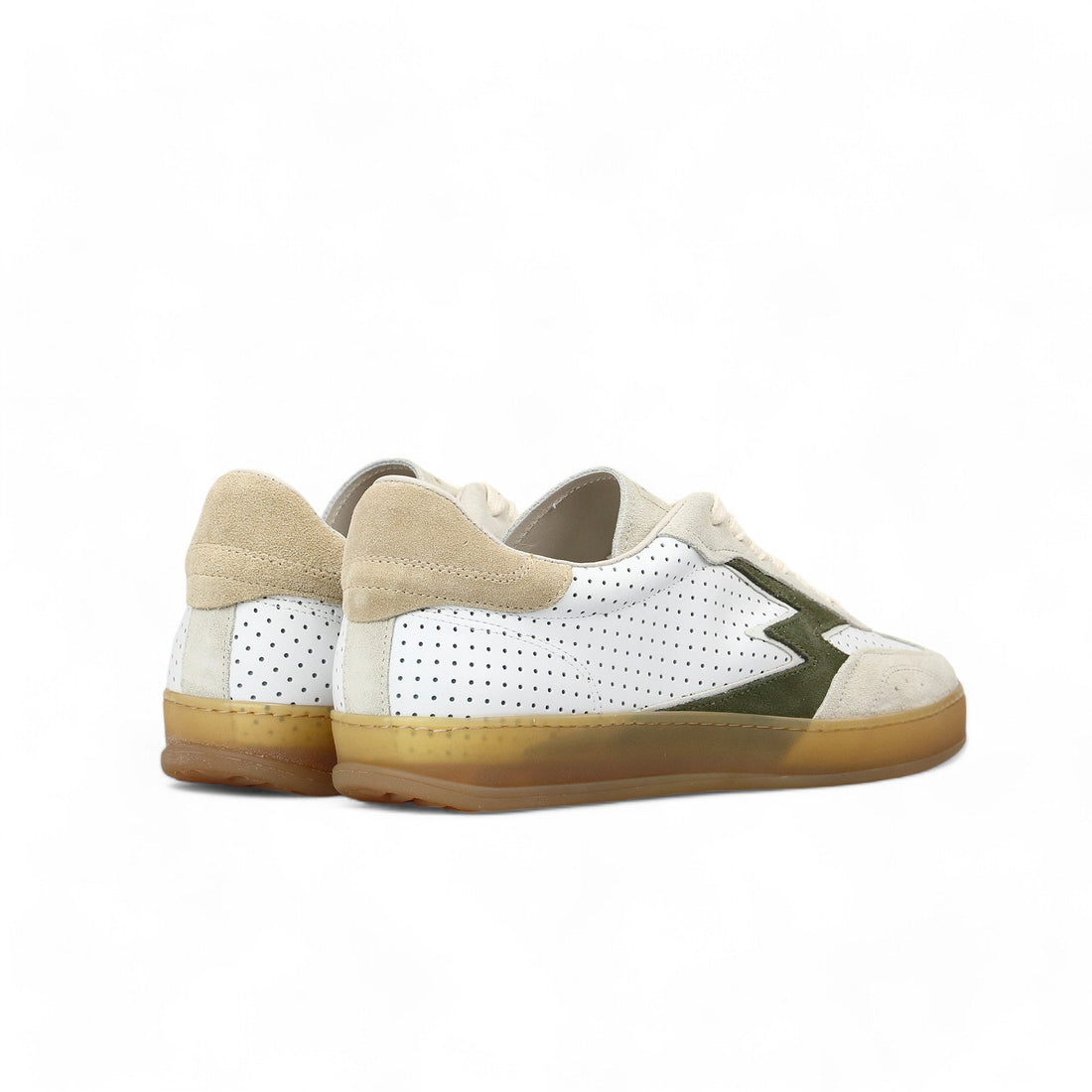 SNEAKER CLUB TRAFORATA LOGO VERDE MILITARE