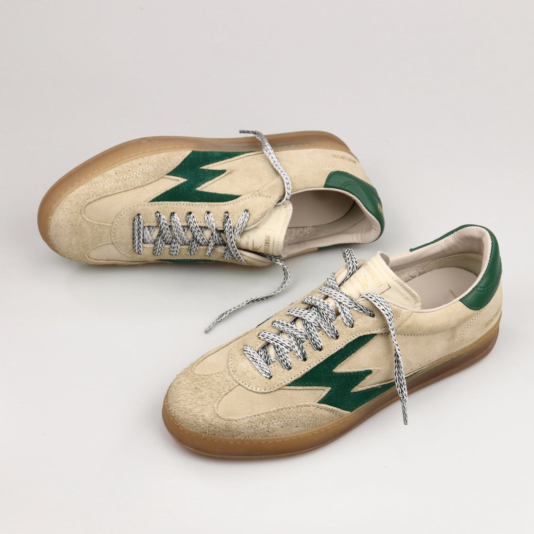 Sneaker Club Sabbia Suede Dettaglio Verde Bosco