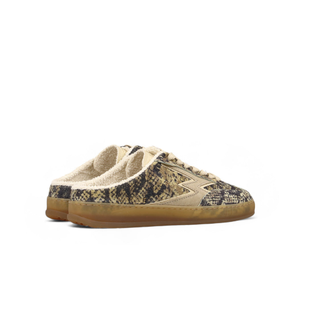 Sneaker Club Mule Suede Stampa Snake