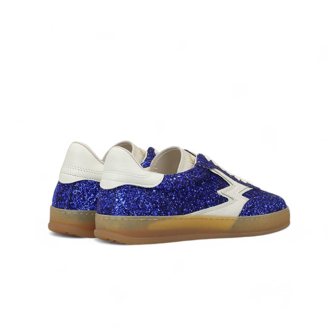 SNEAKER CLUB GLITTER BLU