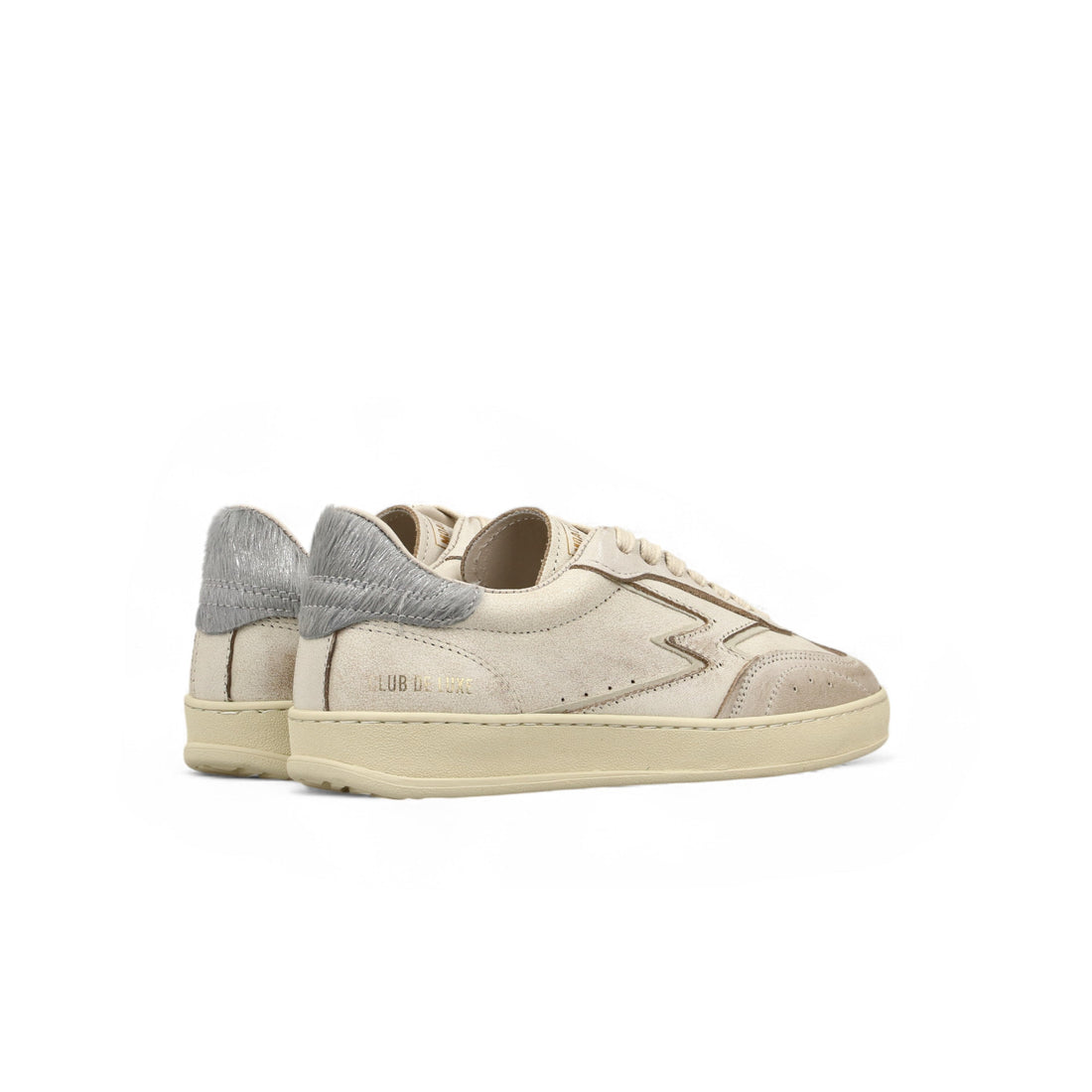 Sneaker Club Off White Crackle E Cavallino Silver