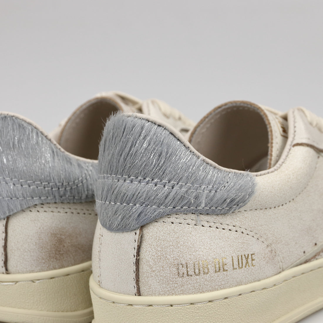 Sneaker Club Off White Crackle E Cavallino Silver