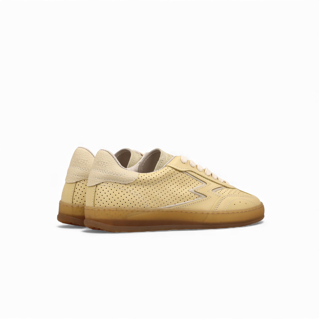 Sneaker Club Giallo Pastello Pelle Traforata
