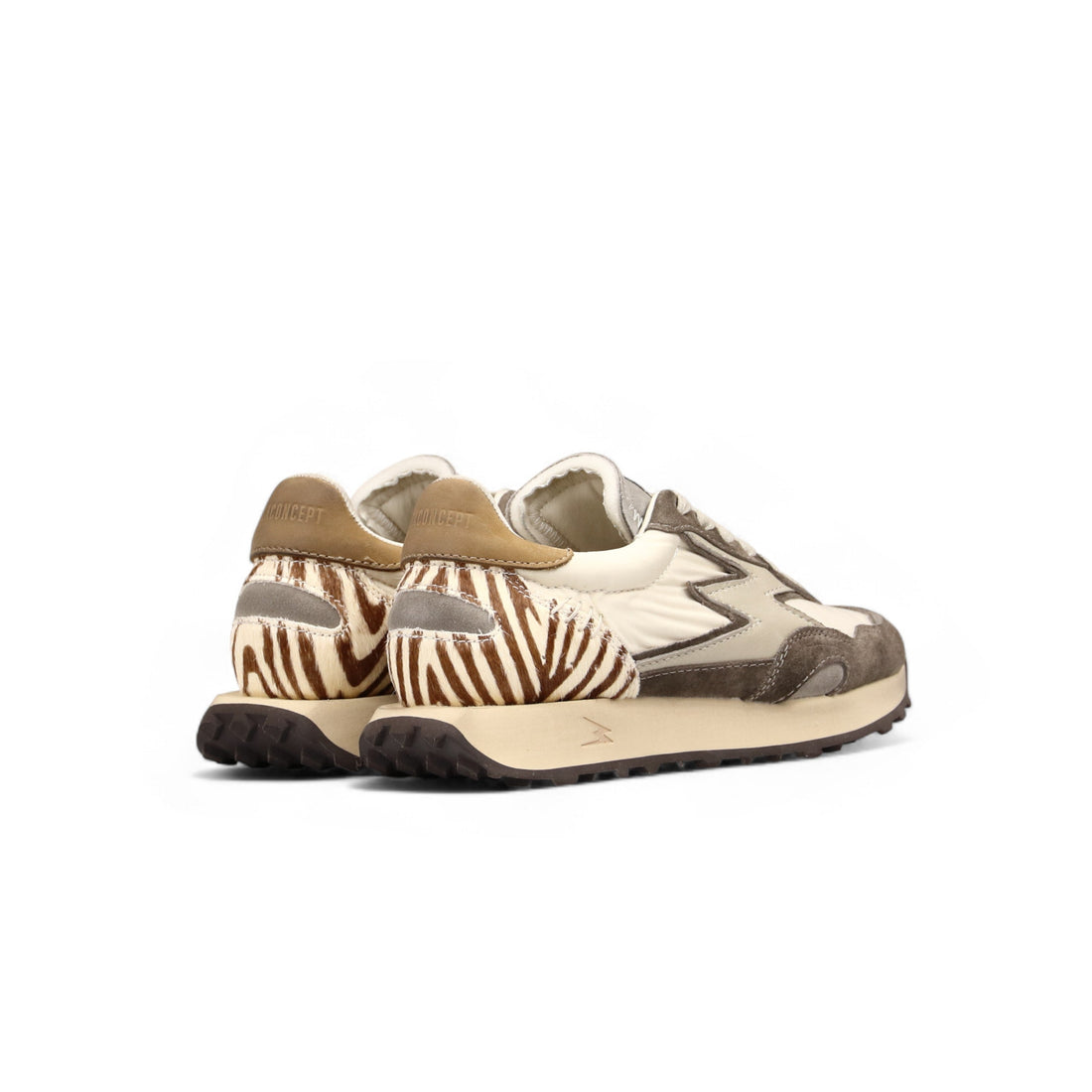 SNEAKER HYPE BIANCHE CON DETTAGLI IN CAVALLINO ZEBRATO