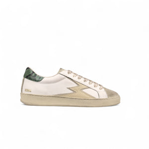 Sneaker Iconic Bianco Logo Burro