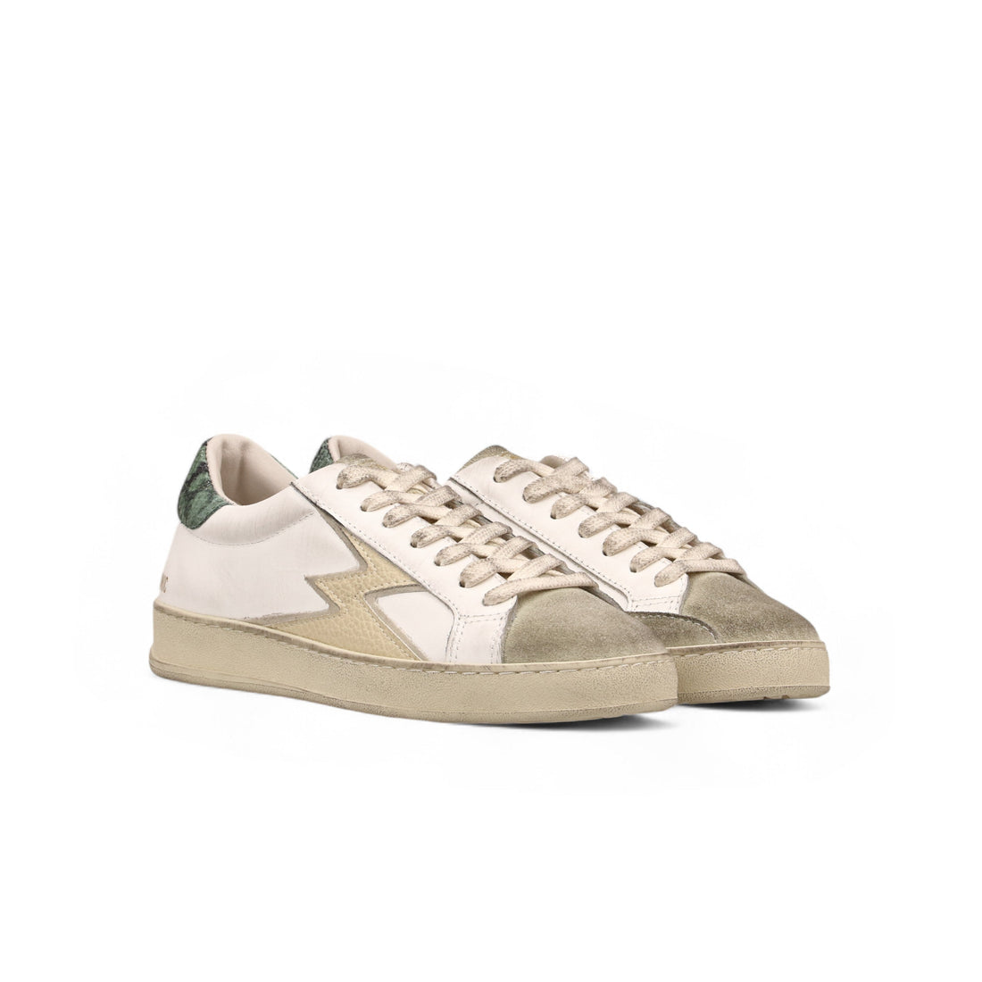Sneaker Iconic Bianco Logo Burro