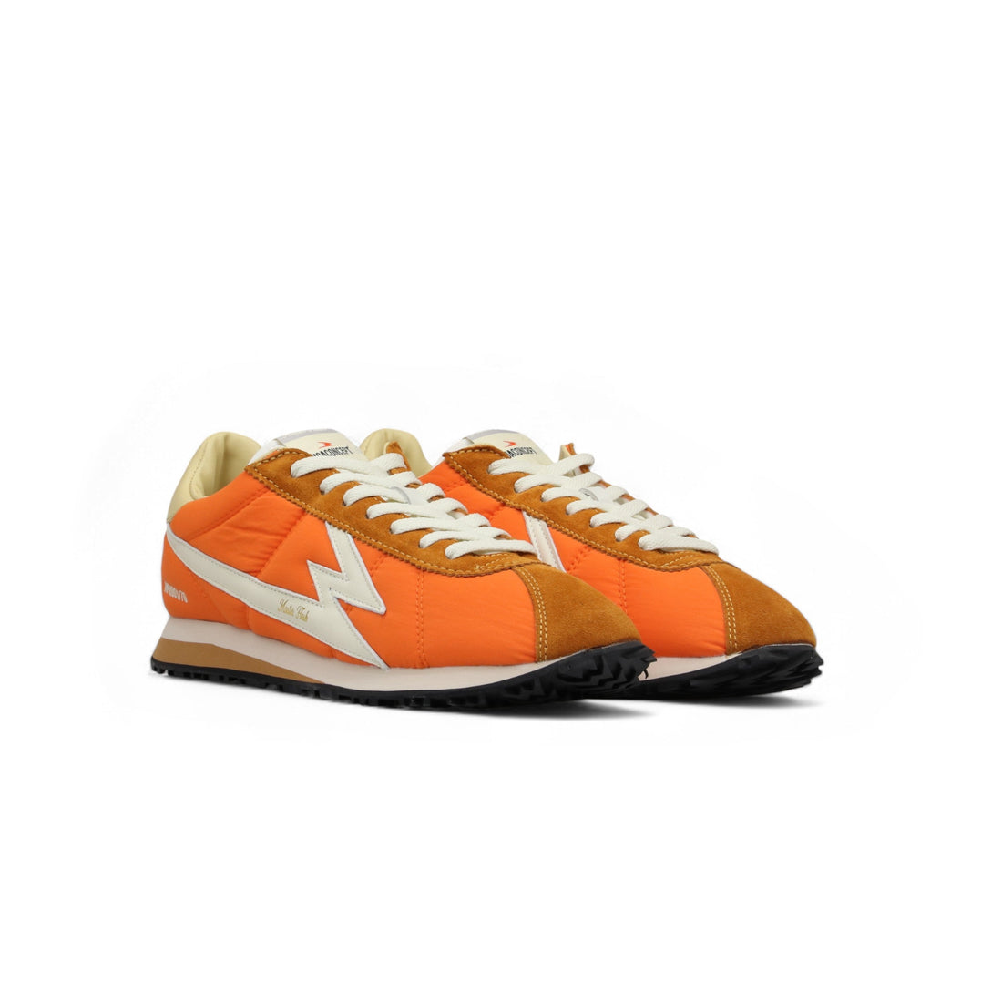Sneaker Flash Nylon Arancione e Beige