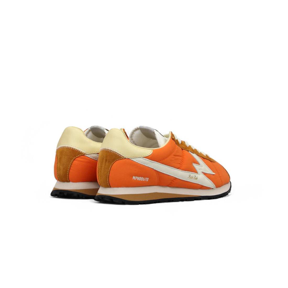 Sneaker Flash Nylon Arancione e Beige