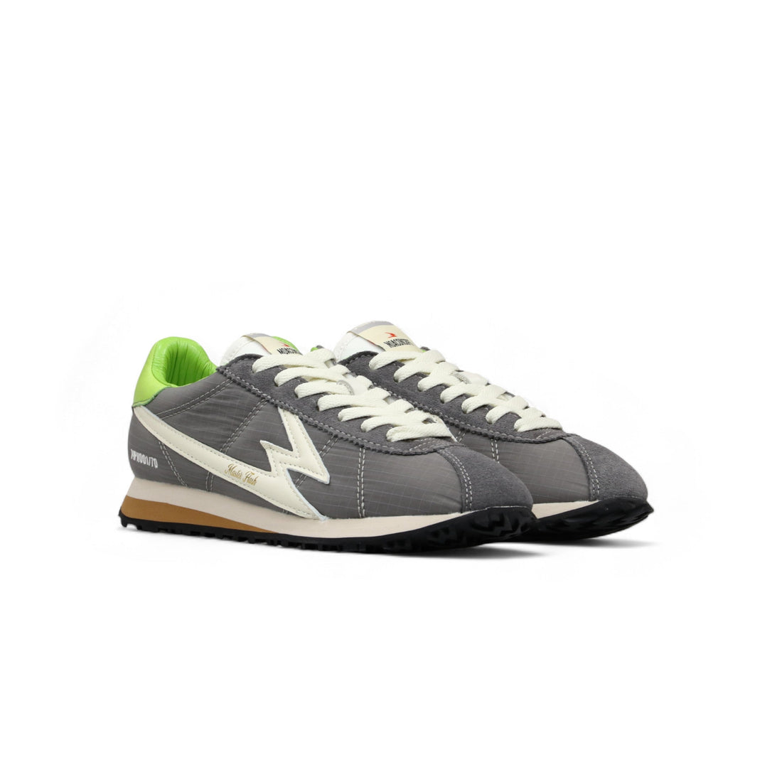 Sneaker Flash Nylon Grigio e Lime