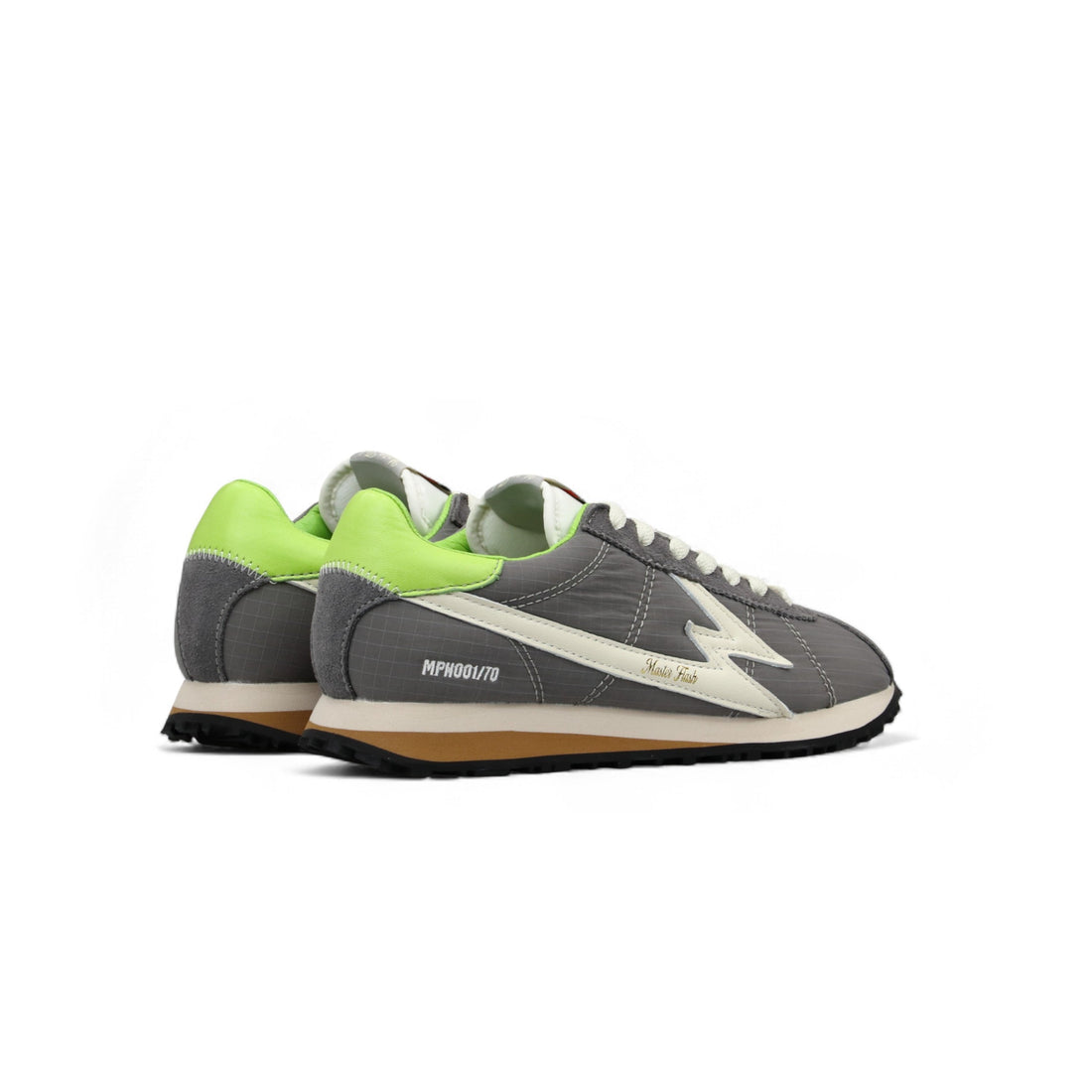 Sneaker Flash Nylon Grigio e Lime