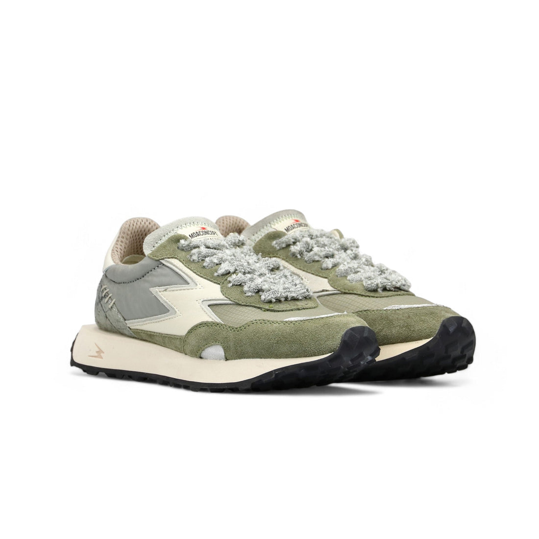 Sneaker Hype Grigio e Verde Militare