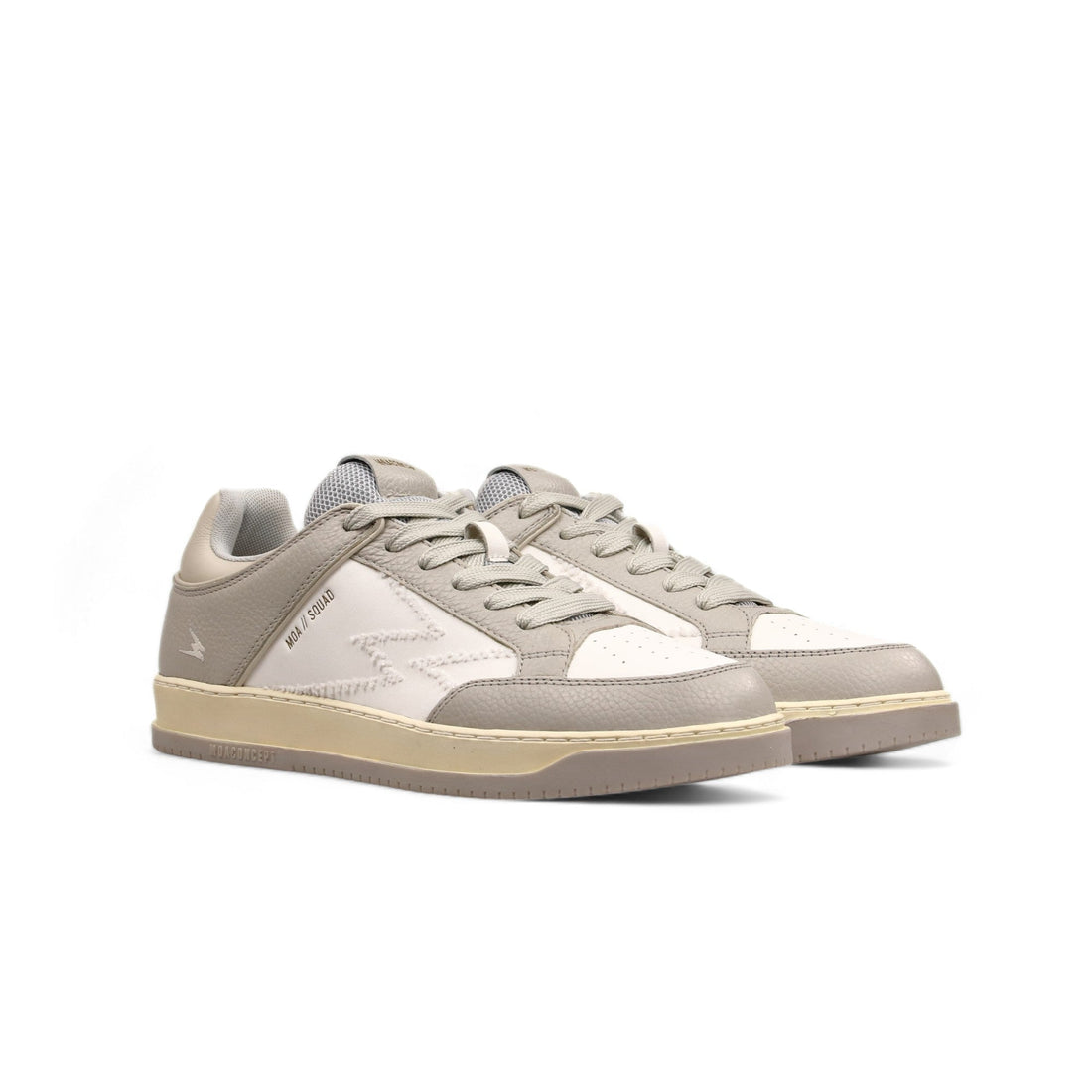Sneaker Squad logo ricamato dettagli grigi