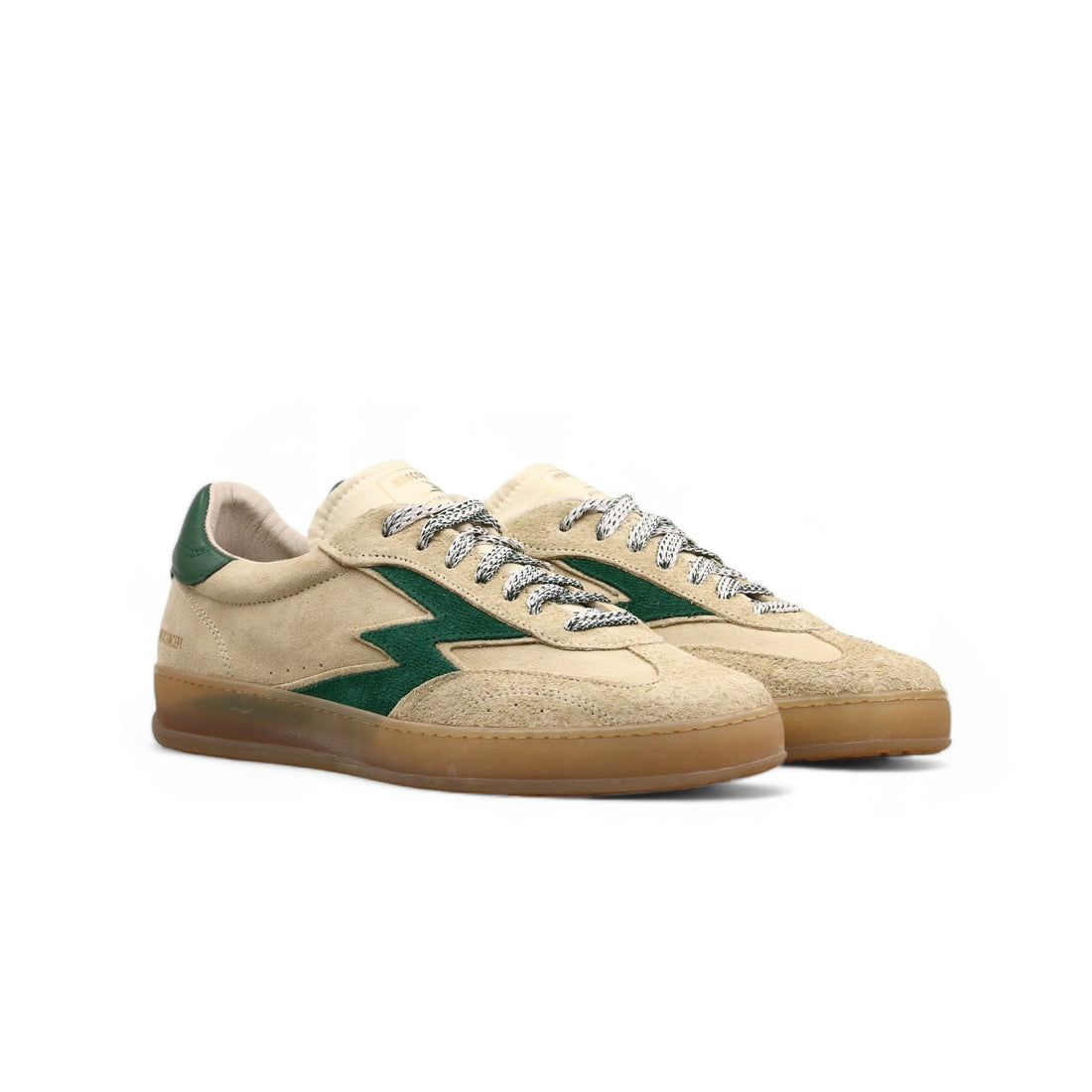 Sneaker Club Sabbia Suede Dettaglio Verde Bosco